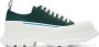 Alexander McQueen Green Tread Slick Low Sneakers - Thumbnail 1