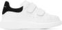 Alexander McQueen Kids White & Black Oversized Velcro Sneakers - Thumbnail 1