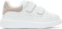 Alexander McQueen Kids White & Pink Oversized Velcro Sneakers - Thumbnail 1