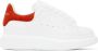 Alexander McQueen Kids White & Red Oversized Sneakers - Thumbnail 1