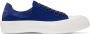 Alexander McQueen Navy Deck Lace-Up Plimsoll Sneakers - Thumbnail 1