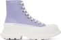 Alexander McQueen Purple Tread Slick Sneakers - Thumbnail 1