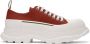 Alexander McQueen Red Tread Slick Low Sneakers - Thumbnail 1