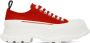 Alexander McQueen Red Tread Slick Sneakers - Thumbnail 1