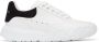 Alexander McQueen White & Black Court Trainer Sneakers - Thumbnail 1