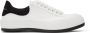 Alexander McQueen White & Black Deck Plimsoll Sneakers - Thumbnail 1