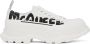 Alexander McQueen White & Black Tread Slick Graffiti Sneakers - Thumbnail 1