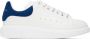 Alexander McQueen White & Blue Oversized Sneakers - Thumbnail 1