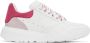 Alexander McQueen White & Pink Court Trainer Sneakers - Thumbnail 1