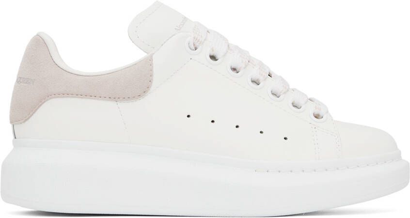 Alexander McQueen White & Pink Oversized Sneakers