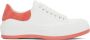 Alexander McQueen White & Pink Plimsoll Sneakers - Thumbnail 1