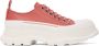 Alexander McQueen White & Pink Tread Slick Sneakers - Thumbnail 1