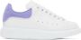 Alexander McQueen White & Purple Oversized Sneakers - Thumbnail 1