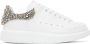 Alexander McQueen White & Silver Oversized Sneakers - Thumbnail 1
