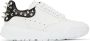 Alexander McQueen White Leather Court Sneakers - Thumbnail 1