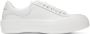 Alexander McQueen White Leather Deck Plimsoll Sneakers - Thumbnail 1