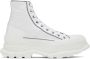 Alexander McQueen White Tread Slick High Sneakers - Thumbnail 1