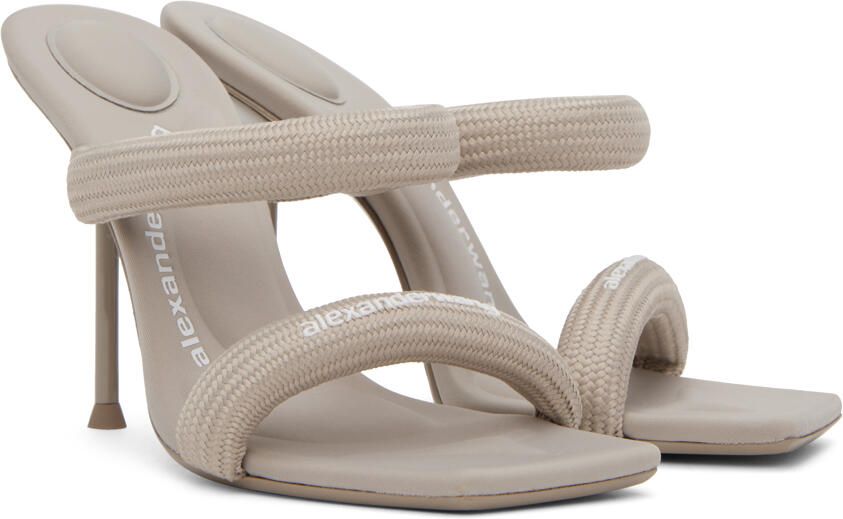 Alexander Wang Beige Julie Tubular Heeled Sandals - Picture 2