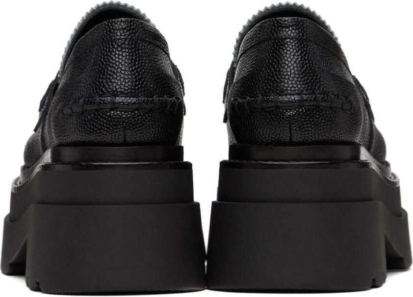 Alexander Wang Black & White Carter Loafers