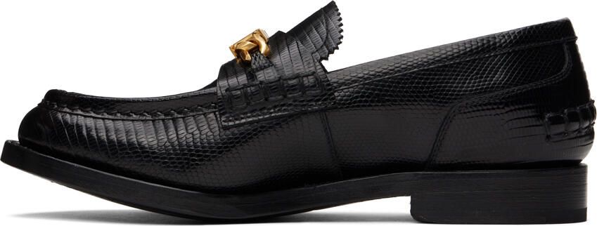 Alexander Wang Black Carter Embossed Loafers - Picture 3