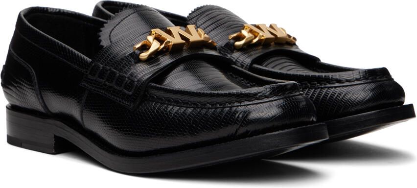 Alexander Wang Black Carter Embossed Loafers - Picture 2