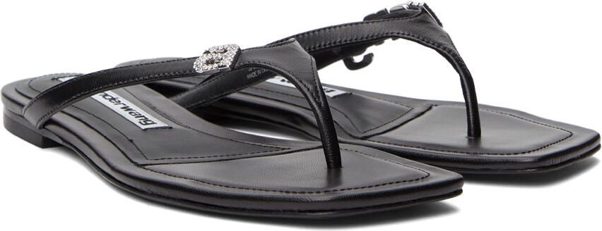 Alexander Wang Black Ivy Thong Flat Sandals - Picture 2