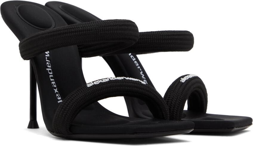 Alexander Wang Black Padded Julie Heeled Sandals - Picture 3