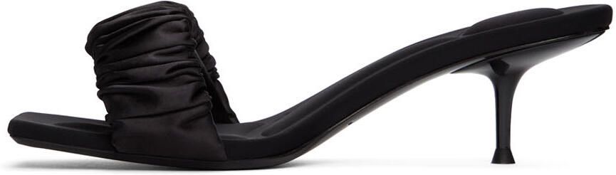 Alexander Wang Black Scrunchie Jessie Heeled Sandals - Picture 4