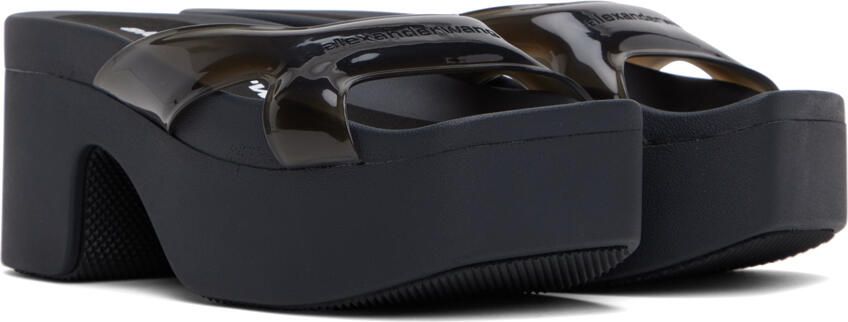 Alexander Wang Black Sport Platform Sandals - Picture 2