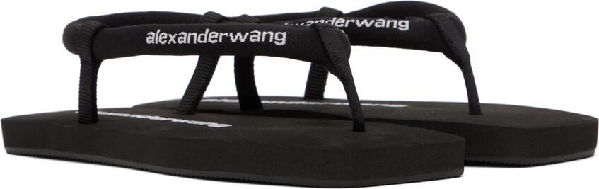 Alexander Wang Black Tubular Flip Flop Sandals - Picture 5