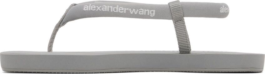 Alexander Wang Black Tubular Flip Flop Sandals - Picture 6