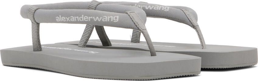 Alexander Wang Black Tubular Flip Flop Sandals - Picture 4