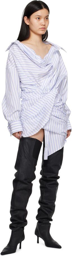 Alexander Wang Gray Viola Denim Boots