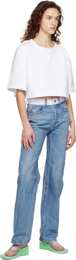 Alexander Wang Green AW Wedge Flip Flop Sandals - Picture 4