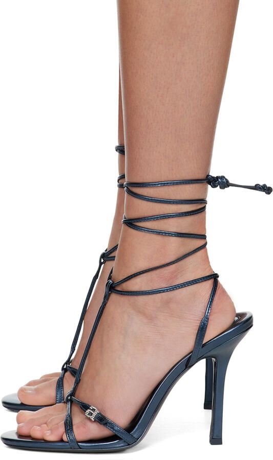 Alexander Wang Navy Lucienne 105 Strappy Sandals - Picture 3