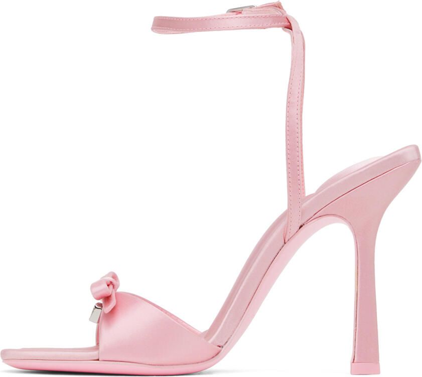 Alexander Wang Pink Dahlia 105 Bow Heeled Sandals - Picture 3