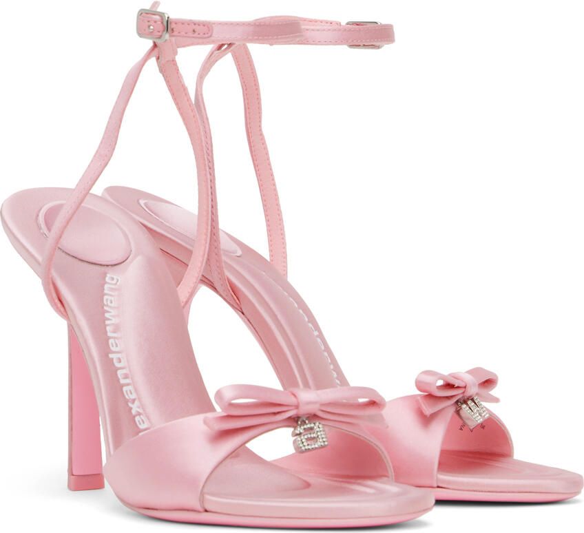 Alexander Wang Pink Dahlia 105 Bow Heeled Sandals - Picture 2