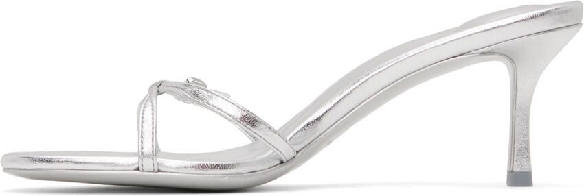 Alexander Wang Silver Lucienne 65 Heeled Sandals - Picture 3