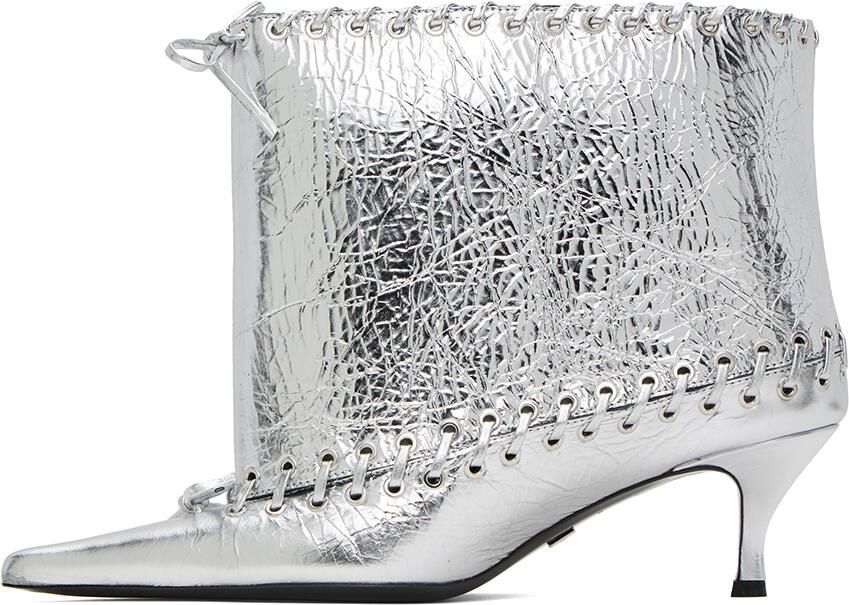 ALL-IN SSENSE Exclusive Silver Level Boots - Picture 3
