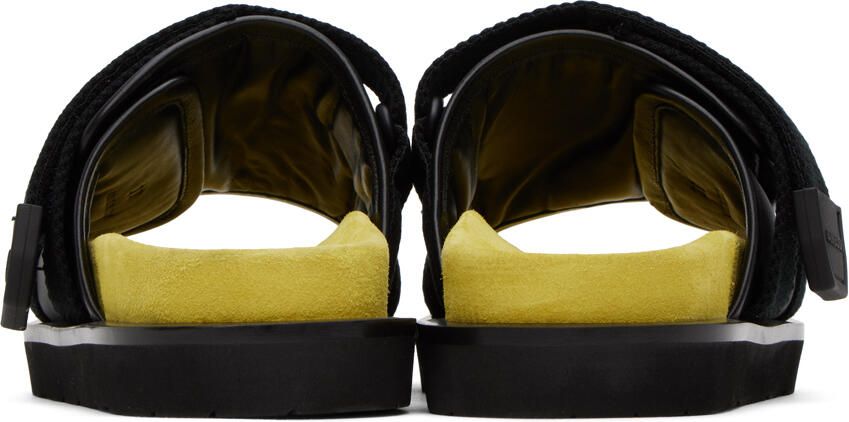 AMBUSH Black & Yellow Padded Sandals