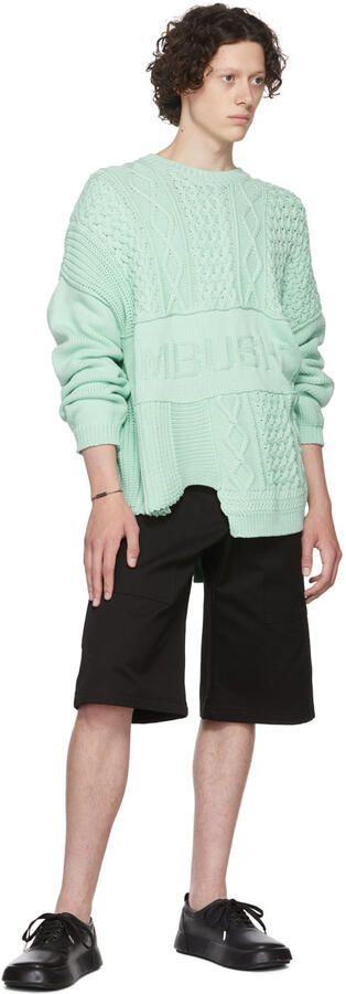 AMBUSH Black Mix Low Sneakers - Picture 3