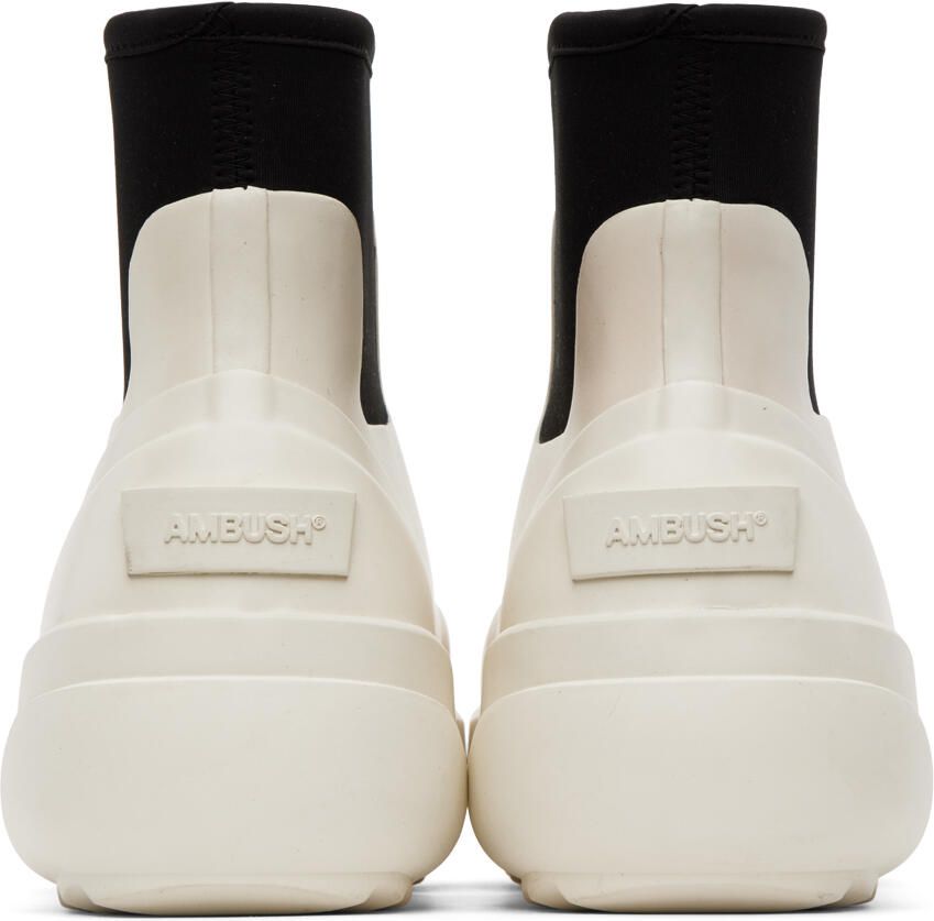AMBUSH Off-White Square Toe Boots