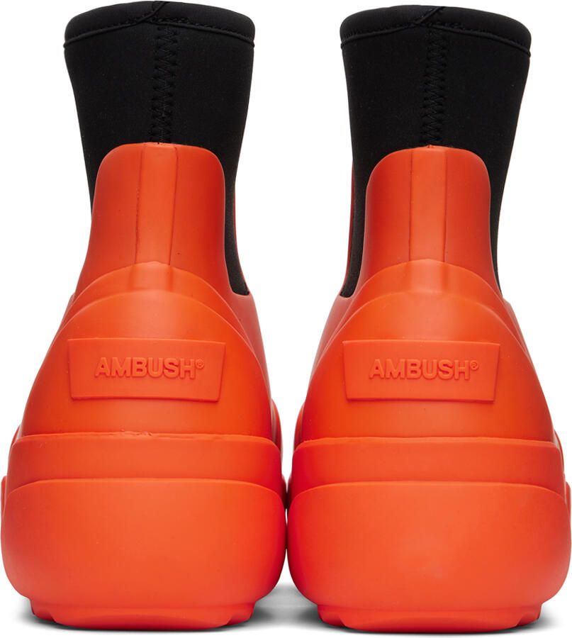 AMBUSH Orange Rubber Boots