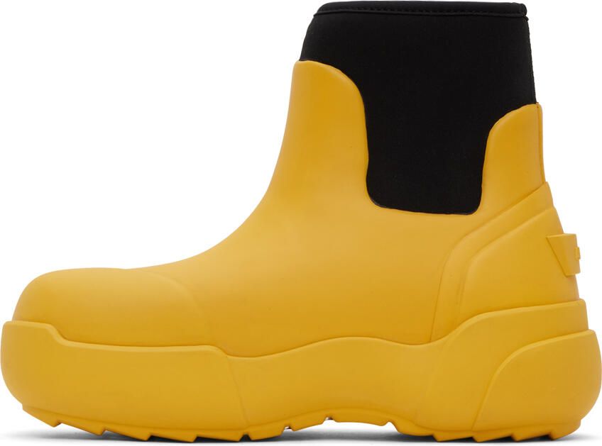 AMBUSH Yellow Rubber Chelsea Boots - Picture 3