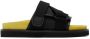 AMBUSH Black & Yellow Padded Sandals - Thumbnail 1