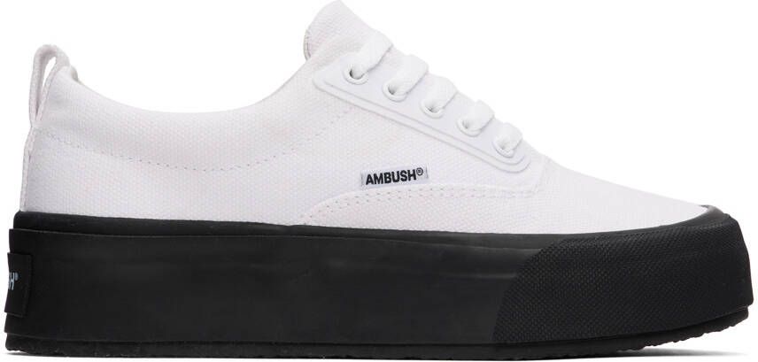AMBUSH White Low Vulcanized Sneakers