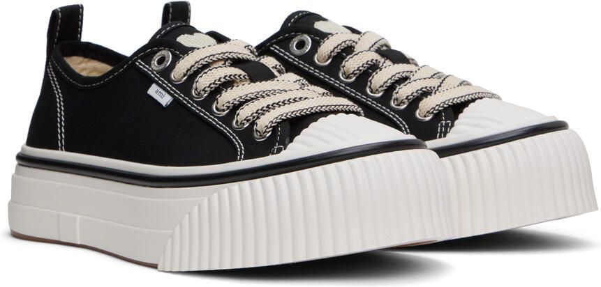 AMI Alexandre Mattiussi Black Ami 1980 Sneakers - Picture 2