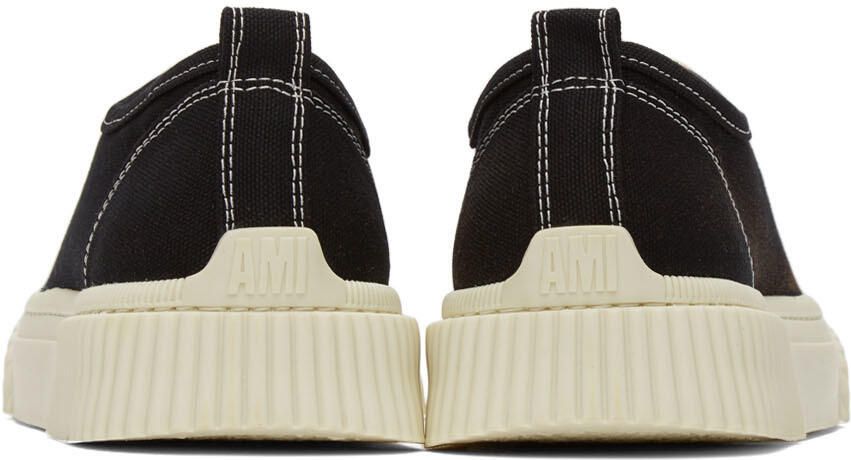 AMI Alexandre Mattiussi Black Ami de Cœur Low Sneakers - Picture 2
