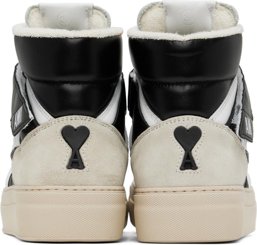 AMI Alexandre Mattiussi Black & White ADC High Top Sneakers