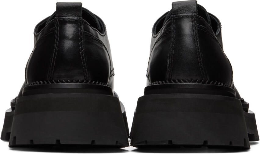 AMI Alexandre Mattiussi Black Round-Toe Derbys